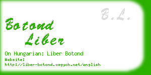 botond liber business card